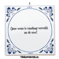 Geluk Trots Sticker by Tegelspreuken.nl