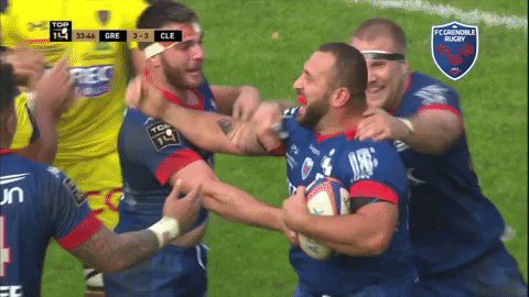 fc grenoble loic godener GIF by FCG Rugby