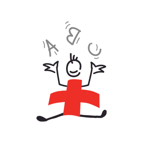 Abc Alphabet Sticker by Schweizerischer Samariterbund