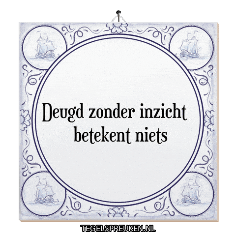 Humor Wijsheid Sticker by Tegelspreuken.nl