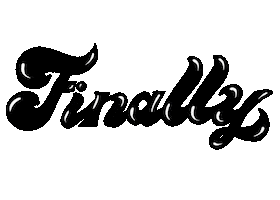 Lettering Here It Is Sticker