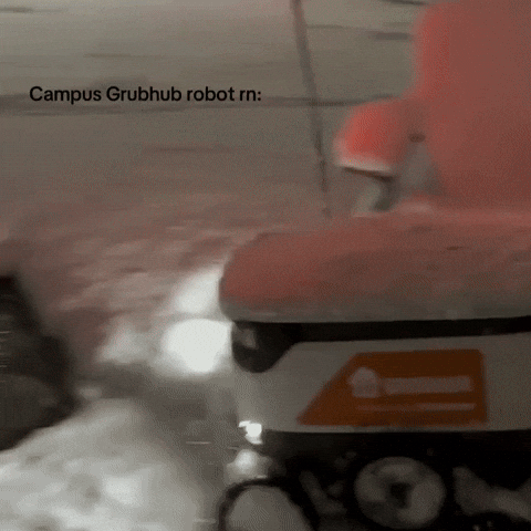 Uber Eats Snow GIF by Respective