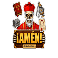 Halloween Skull Sticker