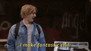 i make a fantastic chili GIF by Saturday Night Live