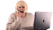 Screaming Help Me Sticker