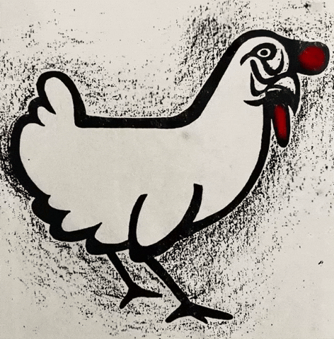 Chicken Pecking GIF by Barbara Pozzi