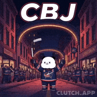 Columbus Blue Jackets Panda GIF by Kanpai Pandas