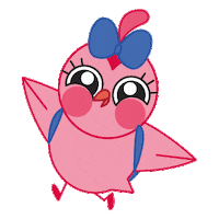 Springring cartoon friends school animal Sticker