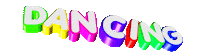 text dancing Sticker