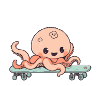 Skateboard Smile Sticker