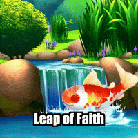 Leap Of Faith Wisdom GIF by TheConfishius