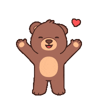 Teddy Bear Love Sticker by BEARISH