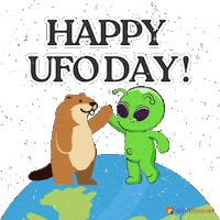 High Five Sci Fi Sticker by WorkBeaver