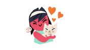In Love Hearts Sticker by Chromosphere