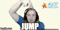 jump total physical response GIF by ALO7.com