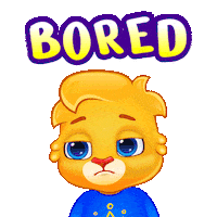Tired Bored To Death Sticker by Lucas and Friends by RV AppStudios