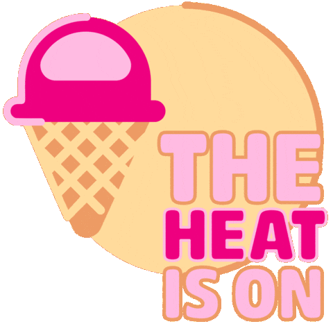 Melting The Heat Is On Sticker by Animanias