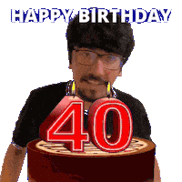 40 Years Old 40Th Birthday Sticker