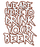 Beer We Are Here Sticker