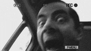 black and white faces GIF