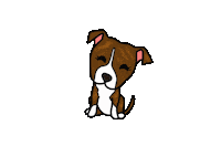 Lauliarte Duna Perro Mascota Pitbull Stanford Adorable Chibi Kaway Sticker