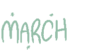 March Month Sticker