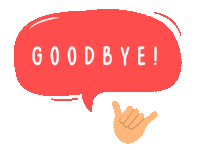 Shaka Goodbye Sticker by Design Jord