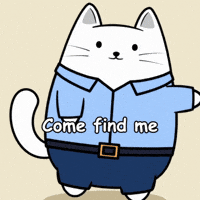 Playing White Cat GIF by MESA My Emotional Support Animal