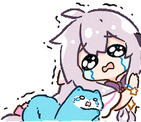 Girl Trembling Sticker