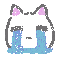 Sad Cat Sticker