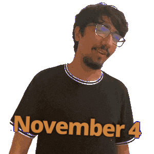 November 4 Sticker