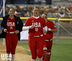 Team Usa Pointing GIF by USA Softball