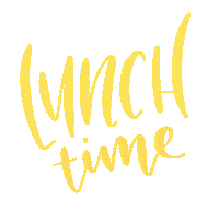 Food Lettering Sticker