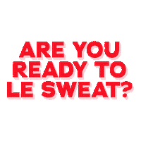 Workout Sticker by Le Sweat