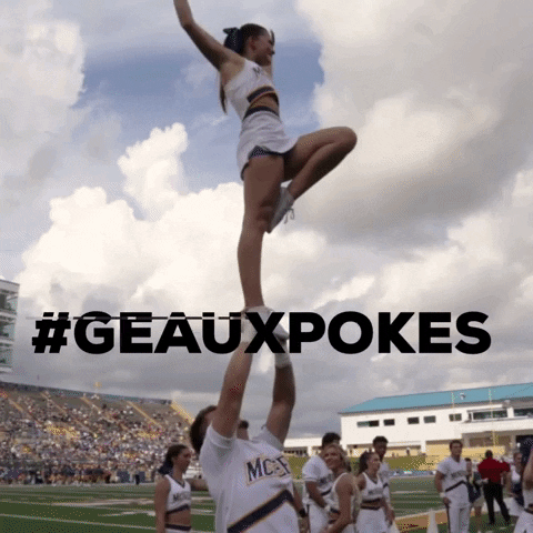 Football Cheerleading GIF by McNeese State University