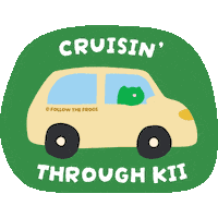 Road Trip Car Sticker by Follow The Frogs
