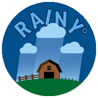 Rainy Day Rain Sticker by Beck's Hybrids