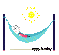 Happy Sunday Sun Sticker