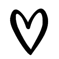 Black Heart Love Sticker by Adimals Werbeagentur