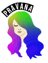 Rainbow Hair Sticker by PRAVANA