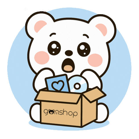 gomshop giphyupload kawaii unboxing gom Sticker