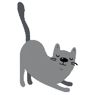 Kitty Sleepy Cat Sticker by Kazoo Pet