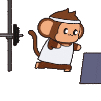 Tired Work Out Sticker by Chimpers