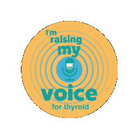 Raise Your Voice Sticker by Britishthyroidfoundation