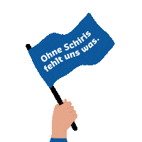 Hands Up Flag Sticker by Das Örtliche