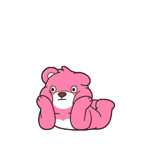 Bored Teddy Bear Sticker by BEARISH