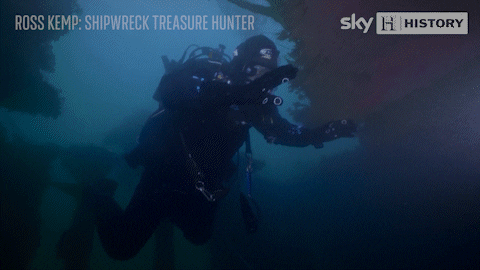 History Channel Diving GIF by Sky HISTORY UK