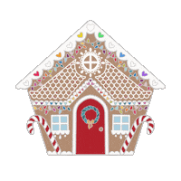Candy Cane Christmas Sticker