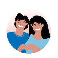 UNILAB_Biogesic love sweet couple together Sticker