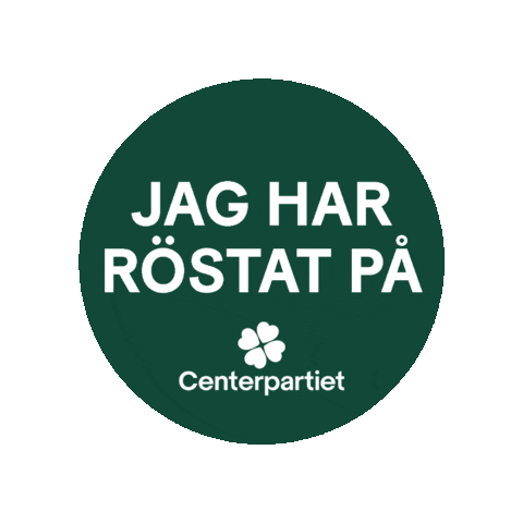 Rosta Sticker by Centerpartiet